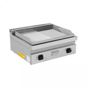 Elektro-Grillplatte E70GP20B+GS – 2 Zonen, glatt & gerillt, 9 kW