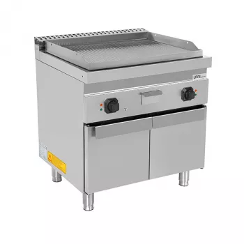Elektro-Grillplatte E70GP20K+G gerillt Edelstahl 2 Heizzonen 9kW