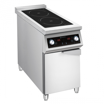Inductiekookplaat met 2 kookzones van elk 5,0 kW - Gastrohot