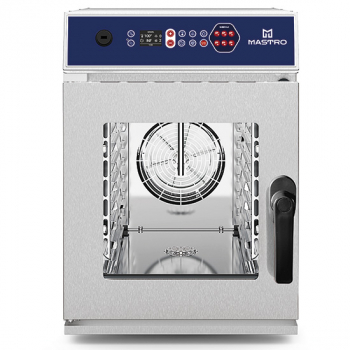 Elektro Kombidämpfer mit Direkteinspritzung und automatischer Reinigung 6x GN 2/3 - professioneller Dampfgarer für die Gastronomie