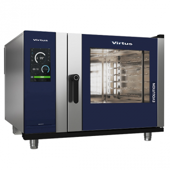 Elektro Kombidämpfer mit Boiler und automatischem Reinigungssystem 6x GN 2/3 - professioneller Dampfgarer für die Gastronomie