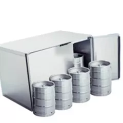 Fässerkühlbox 8x 50 Liter aus Edelstahl