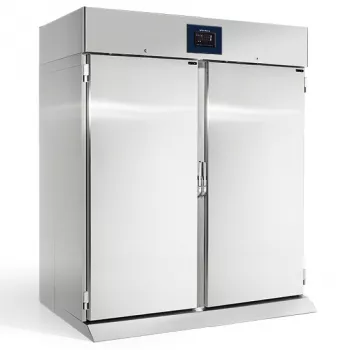 Mastro Kühlschrank mit 2 Türen Roll-In 1400 Liter aus Edelstahl GN 2/1 | -2°/+8°C