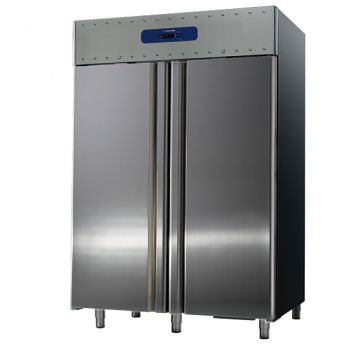 Tiefkühlschrank 1400 Liter aus Edelstahl GN 2/1 - 10/-25°C - 85 mm Isolierung - Gastrohot