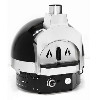 Gas-Pizzaofen für 2 Pizzen ø 300 mm, Farbe schwarz - LPG