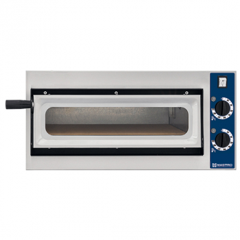 Elektro Pizzaofen für 1 Pizza Ø 320 mm - Professioneller Pizzabackofen mit 320 mm Durchmesser - Gastrobackofen für Pizza - Pizzaofen mit elektrischem Betrieb - Hochwertiger Pizzaofen für Gastronomie und Zuhause