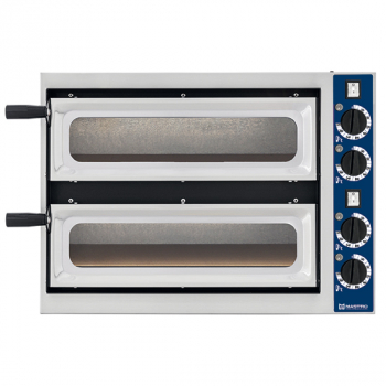 Elektro Pizzaofen für 1 Pizza Ø 32 cm - Professioneller Pizzabackofen mit elektrischem Betrieb - Gastro Qualität - Pizzaofen für Gastronomie und Zuhause geeignet