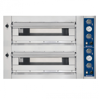 Pizzaofen für 4+4 Pizzen Ø 35 cm mechanische Bedienung - Gastrohot