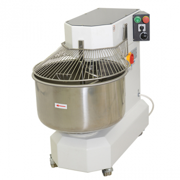 Spiralteigkneter 30 kg 50 Liter 2 Geschwindigkeiten mit Timer - Profi Teigknetmaschine für Bäckereien und Gastronomie