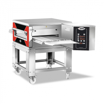 Durchlaufofen mit Kettenband 455mm Bandbreite Elektroanschluss 400V 10kW - Gastrohot