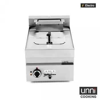 Fritteuse UnniCooking 650 LINE 1x10L – Kaltzone, Ablasshahn