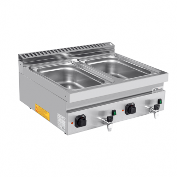 Bain Marie 700 Serie E70B20B elektrisch 2 Becken GN 1/1 3kW