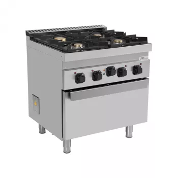 Gasherd 700 E70FG020 mit 4 Brennern und Elektro-Backofen