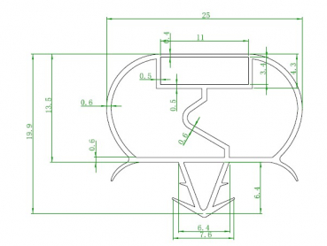 Skyrainbow Gummidichtung THP 2er Schubladenblock GN1/1 – 388×278 mm