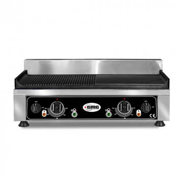 GMG Grillplatte Glatt-& Gerillt | 54 x 33 x 24 cm