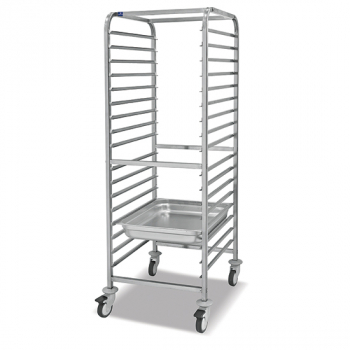 Wagen für GN-Behälter | 17x GN 1/1 H=65 mm