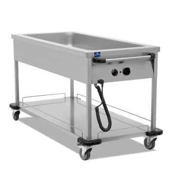 Bainmarie Wagen mit 1 Becken 3x GN 1/1 H 150 mm - Gastrohot