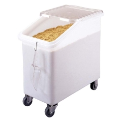 Rollcontainer voor levensmiddelen op 4 wielen