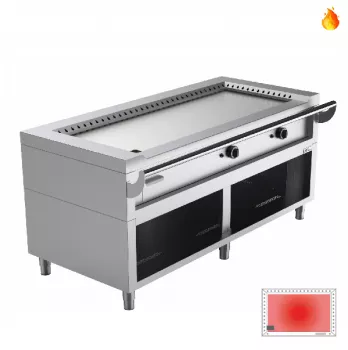 Teppanyaki-Grill Gas 27,6 kW – große Kochfläche, Profi-Ausführung