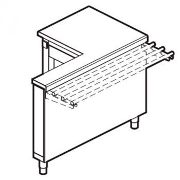 Kassenelement mit Schutz und Schublade - Robustes Kassensystem für den Gastronomiebedarf