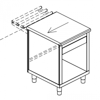 Terminal Kassenelement mit Schublade und Steckdose - Ideal für Gastronomie und Einzelhandel