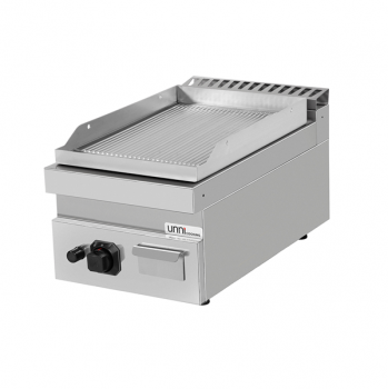 Gas Grillplatte G70GP10B+GC verchromt gerillt Piezozündung