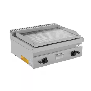 Gas Grillplatte G70GP20B+GC gerillt Chrom piezozündung