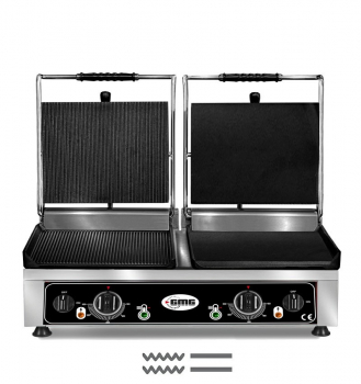 GMG Doppel Kontaktgrill Gerillt/Glatt