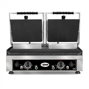 GMG Doppel Kontaktgrill Gerillt | 56 x 44 x 30