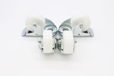 Wheels set for Table Steamer - 2 with brackes - 4.3 Inch / 11 cm