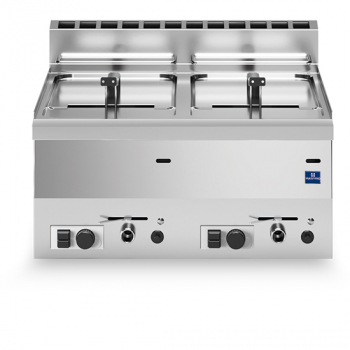 Gas Fritteuse Tischmodell 2 x 8 Liter - Professionelle Fritteuse für die Gastronomie