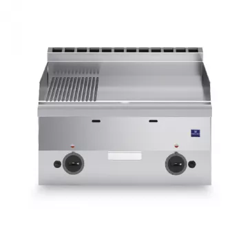 Gas Grillplatte Tischmodell 1/3 gerillt und 2/3 glatt - Gastrohot