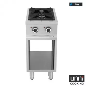 Gaskocher OCK-2 mit 6,5 kW Doppelbrenner und Zündflamme