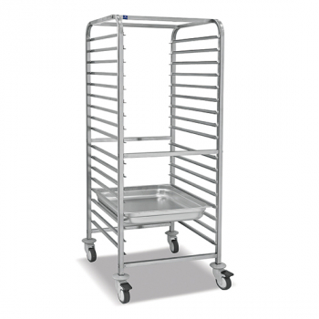 Wagen für GN-Behälter | 17x GN 2/1 H=65 mm