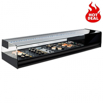 Sushikühlvitrine 6x GN 1/3 mit LED Beleuchtung