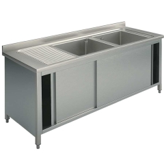 Spülschrank | mit Schiebetüren | 1400x700 mm