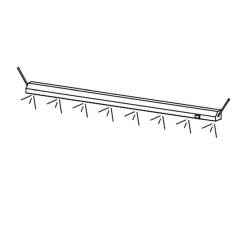 Heizelement für Ausgabeaufsatz B 1200 mm - Ersatzteil für Gastrohot