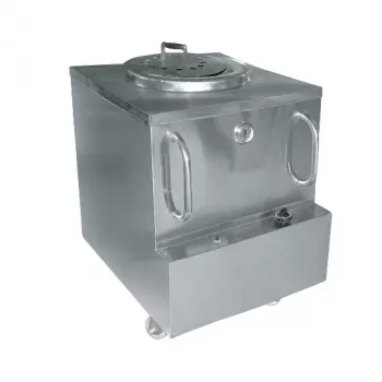 TANDOOR Gas-Tandoor Edelstahl & Tontopf L710×760×940