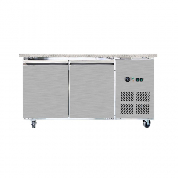 Skyrainbow SNACK-Line Bain-Marie Theke 4× GN 1/1 – Granit rosa-grau, 153×82×85,5 cm, 400 V