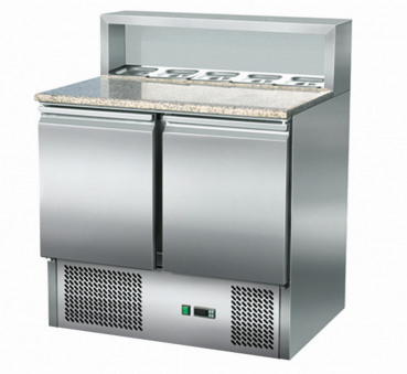 Pizzasaladette 2-türig 5 x GN1/6 | 900 x 700 x 1080