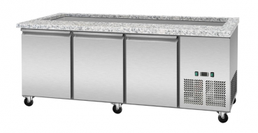 Kühltisch Snack Line 5x GN1/1 Granit Rosa Grau - ohne Glas - 188x82x85.5 - Gastrohot