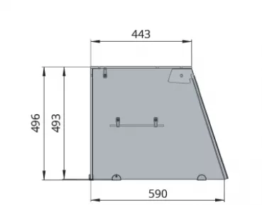 Glasaufsatz hoch – THSAI228, Klarglas gerade
