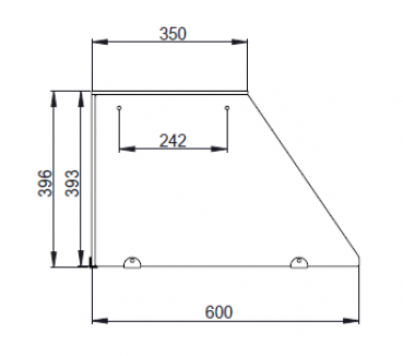 Glasaufsatz kurz – THSAI228, Klarglas gerade