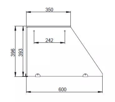 Glasaufsatz kurz – THSAI228, Klarglas gerade