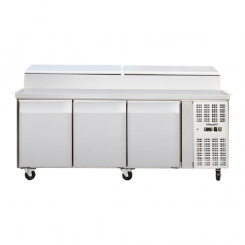 Zubereitungstisch 3-türig 10 x GN1/3 2 bis 8°C - Gastrohot