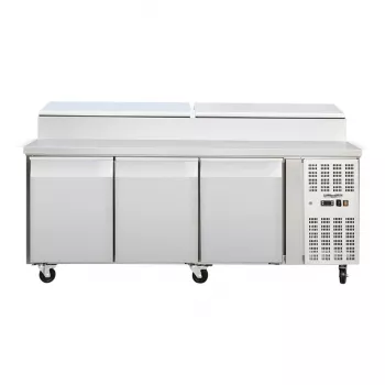 Zubereitungstisch 3-türig 10 x GN1/3 2 bis 8°C - Gastrohot