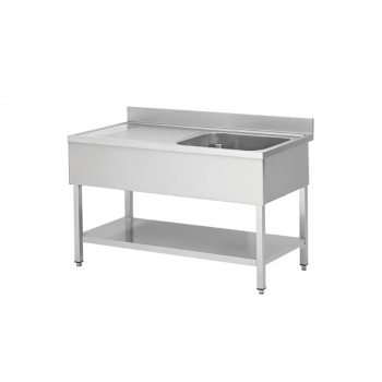 Spültisch 1 Becken rechts | 1000 x 600 x 950 mm