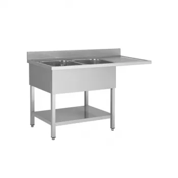 Spülcenter 2 Becken links | 1800 x 700 x 950 mm