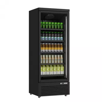 Getränkekühlschrank 614L Schwarz 0°C bis +10°C Lüfterkühlung