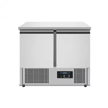 Kühltisch Unnicool 2 Türen 240L Edelstahl GN 1/1 +2°C bis +8°C